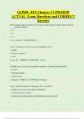 LLPSD - FF1 Chapter 3 UPDATED  ACTUAL Exam Questions and CORRECT  Answers