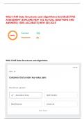 WGU C949 Data Structures and Algorithms&vert;OA&vert;OBJECTIVE ASSESSMENT&vert;EXPLORE NEW 102 ACTUAL QUESTIONS AND ANSWERS&vert;100&percnt; ACCURATE&vert;NEW ED&vert;2025