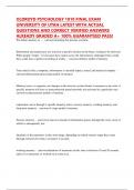 OLDROYD PSYCHOLOGY 1010 FINAL EXAM UNIVERSITY OF UTAH LATEST WITH ACTUAL QUESTIONS AND CORRECT VERIFIED ANSWERS ALREADY GRADED A&plus; 100&percnt; GUARANTEED PASS&excl;