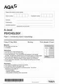AQA A LEVEL PSYCHOLOGY PAPER 1 QP 2024 &lpar;7182&sol;1&rpar;