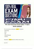 PHI 1010 Final Exam Study Guide&sol; 77 Q&A&sol; Newly Updated&period;  