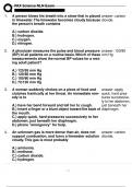 NLN PAX SCIENCE EXAM 2023 ACTUAL 300 QUESTIONS WITH DETAILED VERIFIED ANSWERS WITH RATIONALE&sol;A&plus; GRADE ASSURED