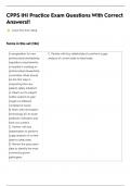 CPIA Exam Study Questions Compilation &vert; 565 Questions with 100&percnt; Correct Answers &vert; Verified &vert; Latest Update &vert; 177 Pages