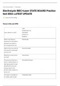 Electrolysis IBEC&plus;Laser STATE BOARD Practice test 2024 LATEST UPDATE