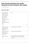 EMD v13&period;0a Recertification Exam OUTEC Questions & Answers Graded A&plus; 2024 update