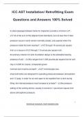 ICC AST Installation&sol; Retrofitting Exam Questions and Answers 100&percnt; Solved
