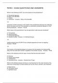 PERIO - EXAM QUESTIONS AND ANSWERS