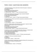 PERIO- EXAM 1 QUESTIONS AND ANSWERS