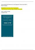 DSM-5 samenvatting belangrijkste stoornissen - nieuw 2024 &plus; 45 meerkeuzevragen Rijksuni Groningen