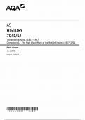 AQA AS HISTORY MARK SCHEME PAPER 1 2024 &lpar;7041&sol;1J&rpar;