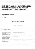 NEIEP 300 FINAL EXAM &lpar;LATEST 2023&sol; 2024 UPDATE&rpar; 60 QUESTIONS AND VERIFIED ANSWERS&vert; 100&percnt; CORRECT&vert; GRADE A