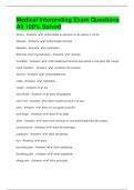 medical interpreting Exam Questions All 100&percnt; Solved