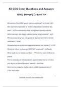 K9 CDC Exam Questions and Answers 100&percnt; Solved &vert; Graded A&plus;