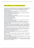 MWS CCRE Exam with Complete Solutions