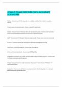 COHN-S EXAM 2025 WITH 100&percnt; ACCURATE SOLUTIONS