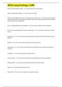 WGU psychology c180 exam questions and complete correct  answers 2024&sol;2025