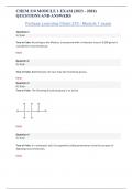 CHEM 210 MODULE 1 EXAM Questions and Answers Latest 2024 - 2025 &lpar;Verified Answers&rpar;