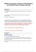 CHEM 103 Lab Exam 4 Questions and Answers Latest 2024 - 2025 &lpar;Verified Answers&rpar;
