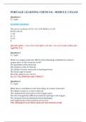 PORTAGE LEARNING CHEM 210 - MODULE 2 EXAM Questions and Answers Latest Update&comma; 2024 - 2025 &lpar;Verified Answers&rpar; -  100&percnt; satisfaction Distinction guarantee &vert; complete solution