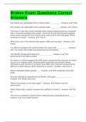 Brakes Exam Questions Correct Answers