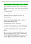 Brakes Exam Questions All 100&percnt; Solved