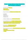 Texas Jurisprudence Exam Questions and answers &vert; 100&percnt; satisfaction guaranteed