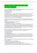 Brakes Exam Questions All 100&percnt; Correct Answers