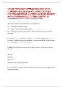 MI LIFE PRODUCER EXAM NEWEST 2024 WITH COMPLETE QUESTIONS AND CORRECT VERIFIED ANSWERS &lpar;DETAILED ANSWERS&rpar; ALREADY GRADED A&plus; 100&percnt; GUARANTEED TO PASS CONCEPTS&excl;&excl;&excl;