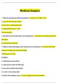  Medical Surgery Exam &sol;Questions with 100&percnt; verified solutions&sol; Already Grade A&plus;&sol;Latest Version 2024&sol; 2025