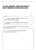 ASE T4 Brakes Exam Prep &vert; Medium&sol;Heavy Duty Truck Practice Questions & Answers &vert; Certification Study Guide
