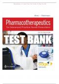 TEST BANK For Pharmacotherapeutics for Advanced Practice Nurse Prescribers&comma; 6th Edition by Woo & Wright&comma; All 57 Chapters Covered&comma; Verified Latest Edition