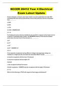 NCCER 26412 Year 4 Electrical Exam Latest Update 