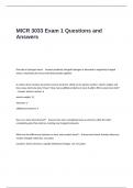 MICR 3033 Exam 1 Questions and Answers