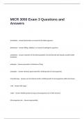 MICR 3050 Exam 3 Questions and Answers