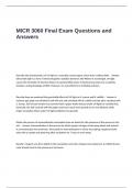MICR 3060 Final Exam Questions and Answers