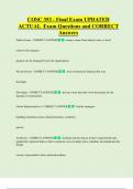 COSC 353 - Final Exam UPDATED ACTUAL Exam Questions and CORRECT  Answers