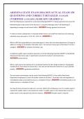 ARIZONA STATE EXAM 2024-2025 ACTUAL EXAM 150   QUESTIONS AND CORRECT DETAILED ANSWERS   &lpar;VERIFIED ANSWERS&rpar; &vert;ALREADY GRADED A&plus;   