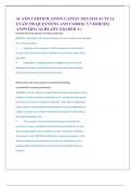 ACAMS CERTIFICATION LATEST 2023-2024 ACTUAL  EXAM 350 QUESTIONS AND CORRECT VERIFIED ANSWERS&rpar; &vert;ALREADY GRADED A&plus;  