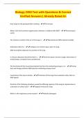 Biology 2350 Test with Questions & Correct Verified Answers&vert; Already Rated A&plus;