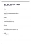 Med Term Practice Quizzes And Answers 