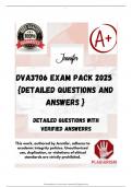 DVA3706 EXAM PACK 2025  &lbrace;DETAILED QUESTIONS AND ANSWERS &rcub;