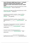 Sarah Michelle AANP Board Exam - In Depth Diagnosis Study Guide Questions and Answers Guide &lpar;Guaranteed Succes&rpar; Latest 2025