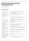 NISP Fire Safety Professional&lpar;AUS Training&rpar;Solved 100&percnt;