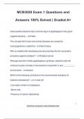 MCB3020 Exam 1 Questions and Answers 100&percnt; Solved &vert; Graded A&plus;