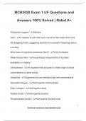 MCB3020 Exam 1 UF Questions and Answers 100&percnt; Solved &vert; Rated A&plus;
