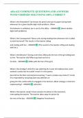 ABA 622 COMPLETE QUESTIONS AND ANSWERS WITH VERIFIED SOLUTIONS 100&percnt; CORRECT 