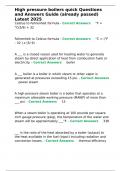 High pressure boilers quick Questions and Answers Guide &lpar;already passed&rpar; Latest 2025