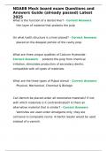 NDAEB Mock board exam Questions and Answers Guide &lpar;already passed&rpar; Latest 2025