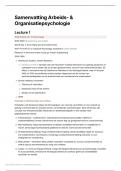 Samenvatting A&O deel 1&colon; lectures&comma; hoofdstukken &lpar;1-10&rpar; en artikelen 