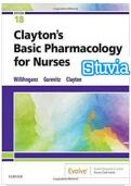 TEST BANK FOR CLAYTON&rsquo;S BASIC PHARMACOLOGY FOR NURSES 18TH EDITION BY WILLIHNGANZ &vert; All chapters are included with Rationales